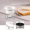 Butter Warmer Ceramic Boiler for Seafood Chocolate Melting Pot Fondue Dessert Fruit