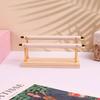 Solid Wood Base Ring Display Rack Sponge Stick Ring Holder Multi Layer Ring Storage And Organization Rack Removable Metal Rack
