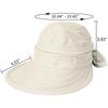 Foldable Hat Wide Brim Sun Hat Summer Hat Protective For Beach Ladies Women