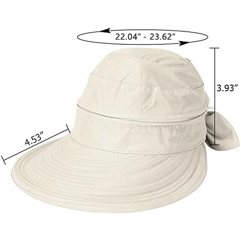 Foldable Hat Wide Brim Sun Hat Summer Hat Protective For Beach Ladies Women