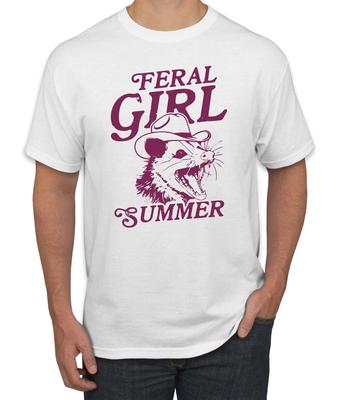 Feral Girl Summer Opossum, Funny Possum Meme Men's T- Shirt