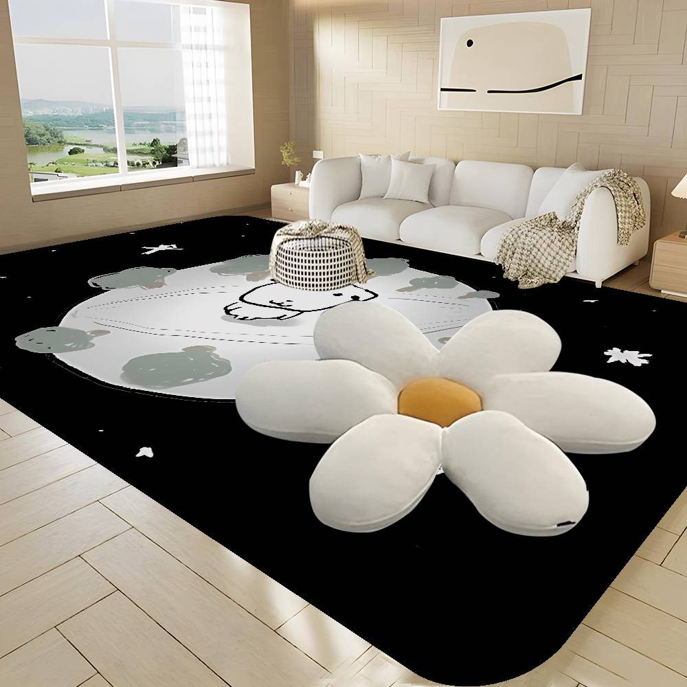 Cute GANADI Anime Floor Mat Rectangle Anti-slip Home Soft Badmat Front Door Indoor Outdoor Mat Welcome Doormat
