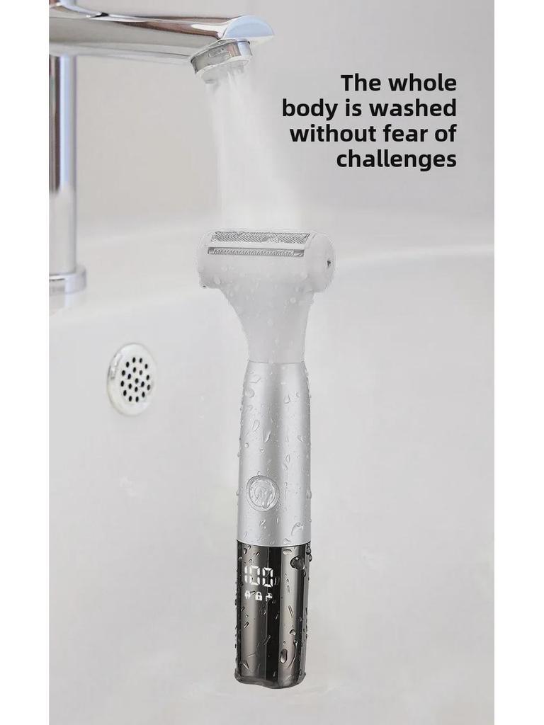 Многофункциональная женская электробритва с цифровым дисплеем для удаления волос в интимной зоне и подмышками