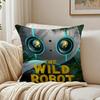 Adventure Movie The WWild RRobotS Cushion Cover Linen Pillowcase Soft  for Sofa Bed Home Room Decor