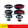 Эмблемы Kia K2KX3K4KX5 Черные и Красные: Передний, Задний, Решетка радиатора, Багажник, Рулевое колесо
