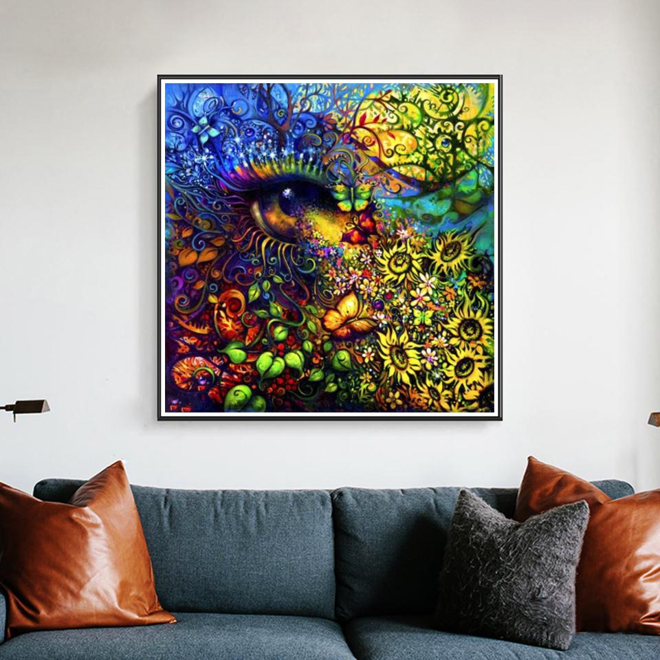 5D DIY Diamond Painting Rhinestone Picture Full Diamond Embroidery Cross Stitch Kit Mosaic Home Decoration Handmade Gift