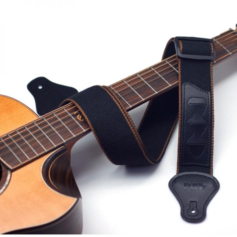Adjustable Pure Cotton Guitar Strap for Acoustic Electric Bass Guitar with Plectrums Pockets