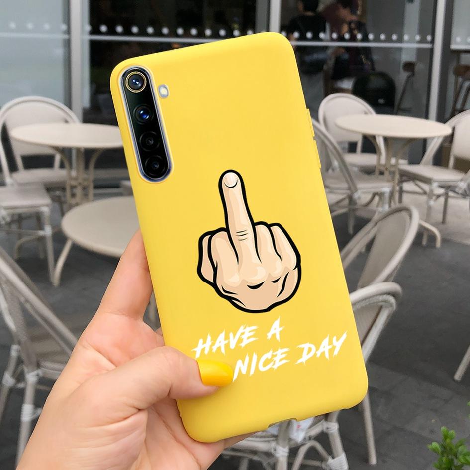 Для Realme 6 6 Pro Чехол Милые Узоры Молочной Коровы и Цветов Мягкая Задняя Крышка Для OPPO Realme 6 6S 6Pro RMX2061 Coque Funda Realme6 Capa