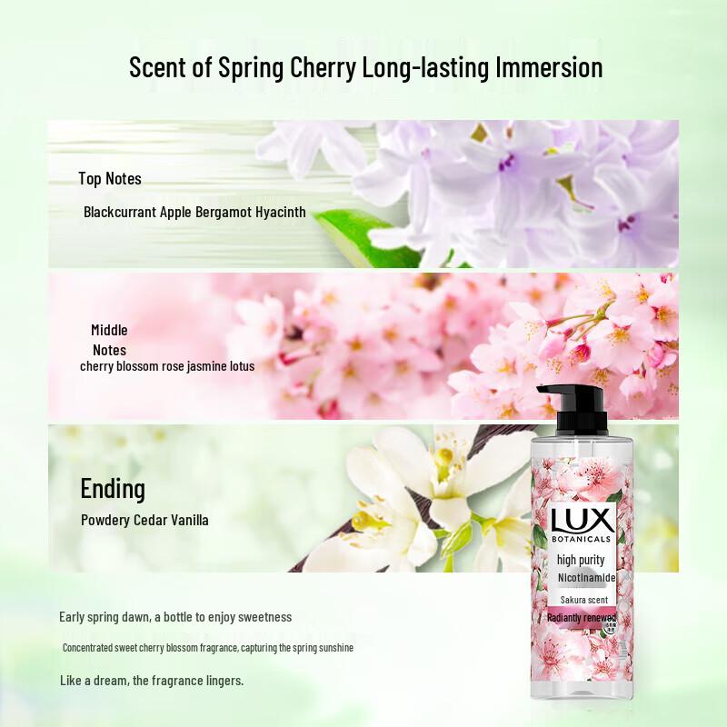 LUX Plant Essential Oil Scented Shower Gel Combo
