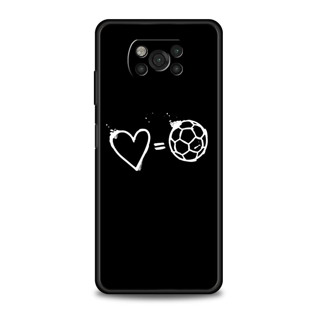 Чехол для телефона Футбольная страсть Футбольный мяч Для Xiaomi Poco X6 X5 Pro X4 X3 NFC F5 Pro F4 F3 GT M5 M4 Pro 5G M3 C51 C50