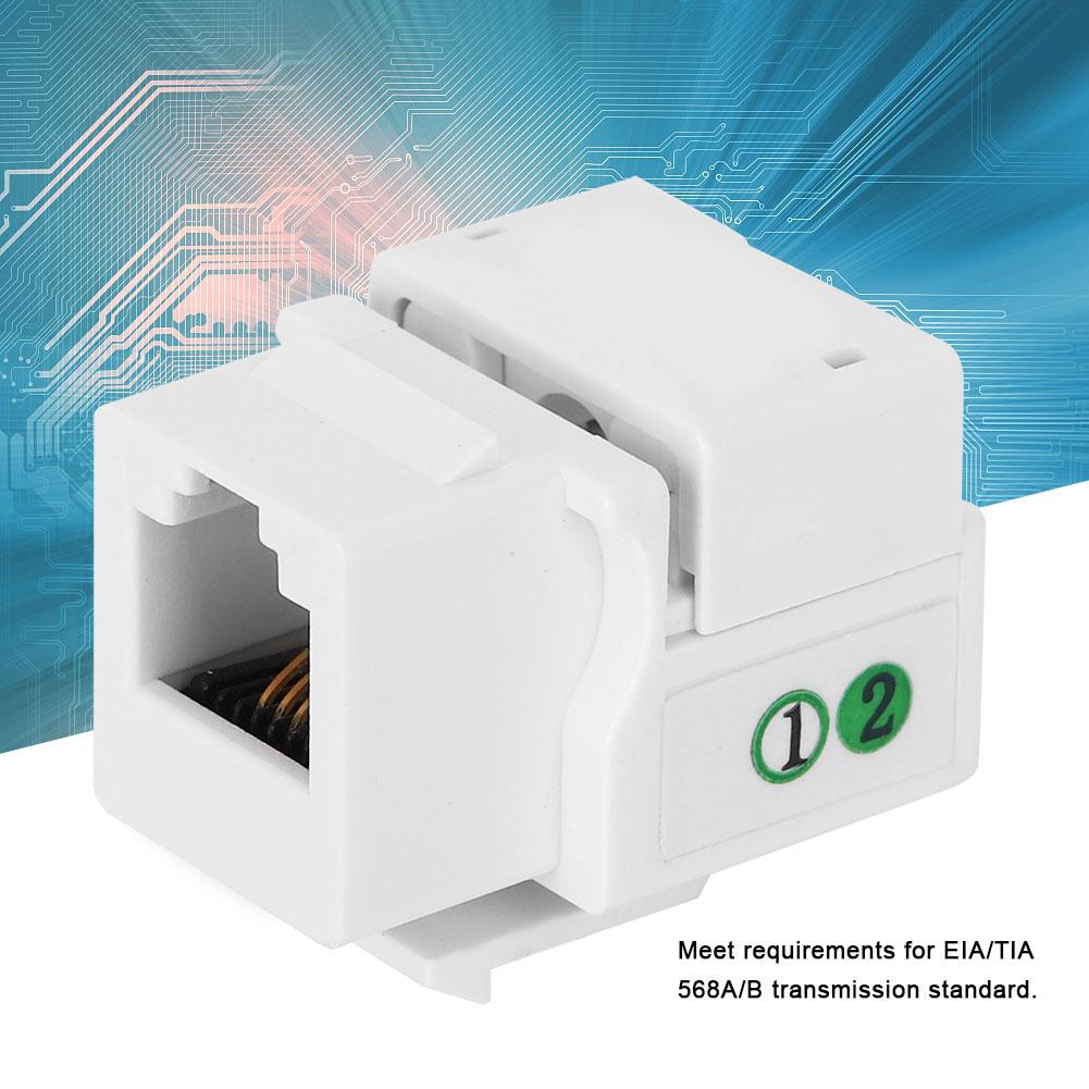 5 шт. Телефонный голосовой модуль Сетевой проводной аксессуар Однопортовый RJ11 Cat 3 с пылезащитной крышкой