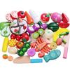 1PCS Wooden Toy Magnetic Cutting Fruit Vegetables Food Pretend Play Simulation Kitchen Role Play Educational Toys For Children