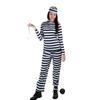 Хэллоуинская горячая распродажа, Комплект тюремной формы, Комплект семейной формы, Полосатые костюмы для заключенных для мужчин и женщин