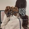 RUDAN корейский леопардовый принт большой бант для волос для женщин
