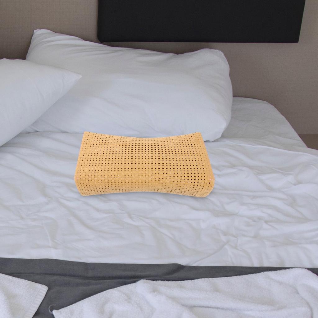 Gogogmee Imitation Bamboo Mat Pillow, Easy-to-Use Rattan Pillow for Cervical Support, Perfect Gift