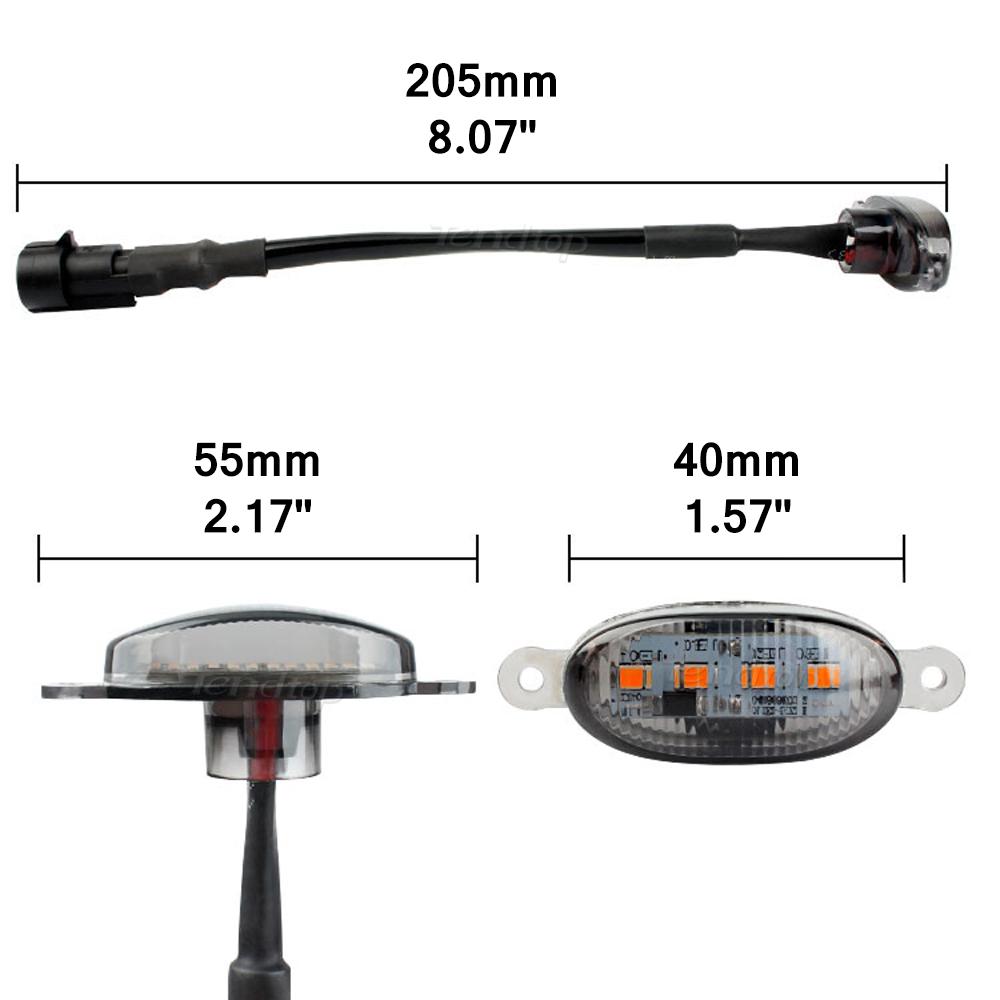 Led Grille Lights Front Grill Lights Amber LED Running Lights Universal