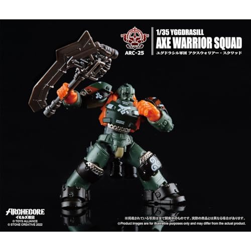 HiPlay TOY ALLIANCE Масштаб 1/35 Archecore ARC-25 Корпус Иггдрасиль Отряд Воинов с Топорами Экшн-фигурка (Предварительно окрашенный, Собрано)