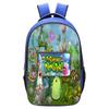 School Bag Monster Choir School Bag, Blue 16 Inch 13 Elementary School Backpack