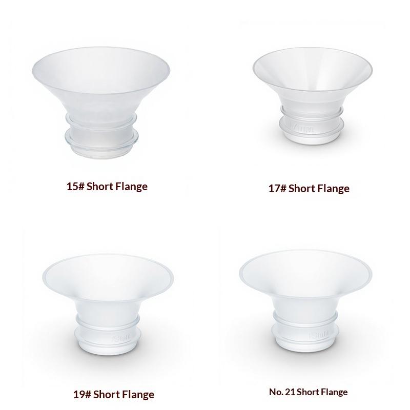 Multiple Size Silicone Flange Adapter for Breast Pumps 13/15/17/19/21mm User-Friendly for New Moms