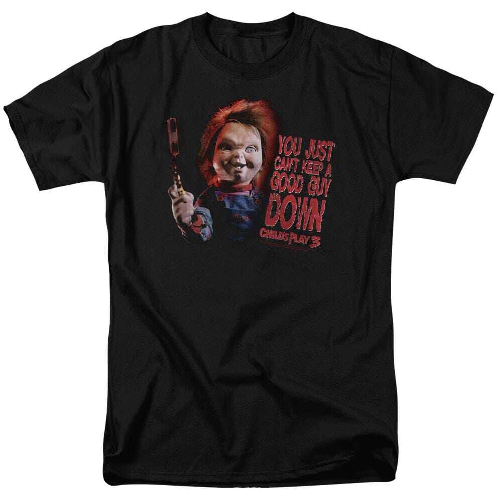 Y2k 1988s Childs Play Movie The Haunted Doll A Classic Retro Shortsleeved Tshirt Featuring A Terrifying Man