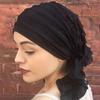 Pre-Tied Turban Chemo Cap Ruffle Islamic Cancer Headwear Scarf New Muslim Women Hijab Bonnet