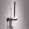 Bath Hardware Sets Black Brushed Bath Cup&Tumbler Holders Europe Toilet Brush Holder Towel Bar Paper Holders Cloth Hook WF-92500
