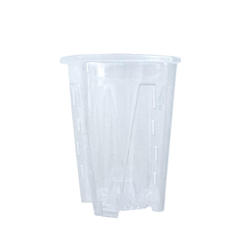 Transparent Flower Pot Potted Phalaenopsis Orchid Green Plant Plastic Seedling Pot Orchid Pot Gardening Supplies with Bottom