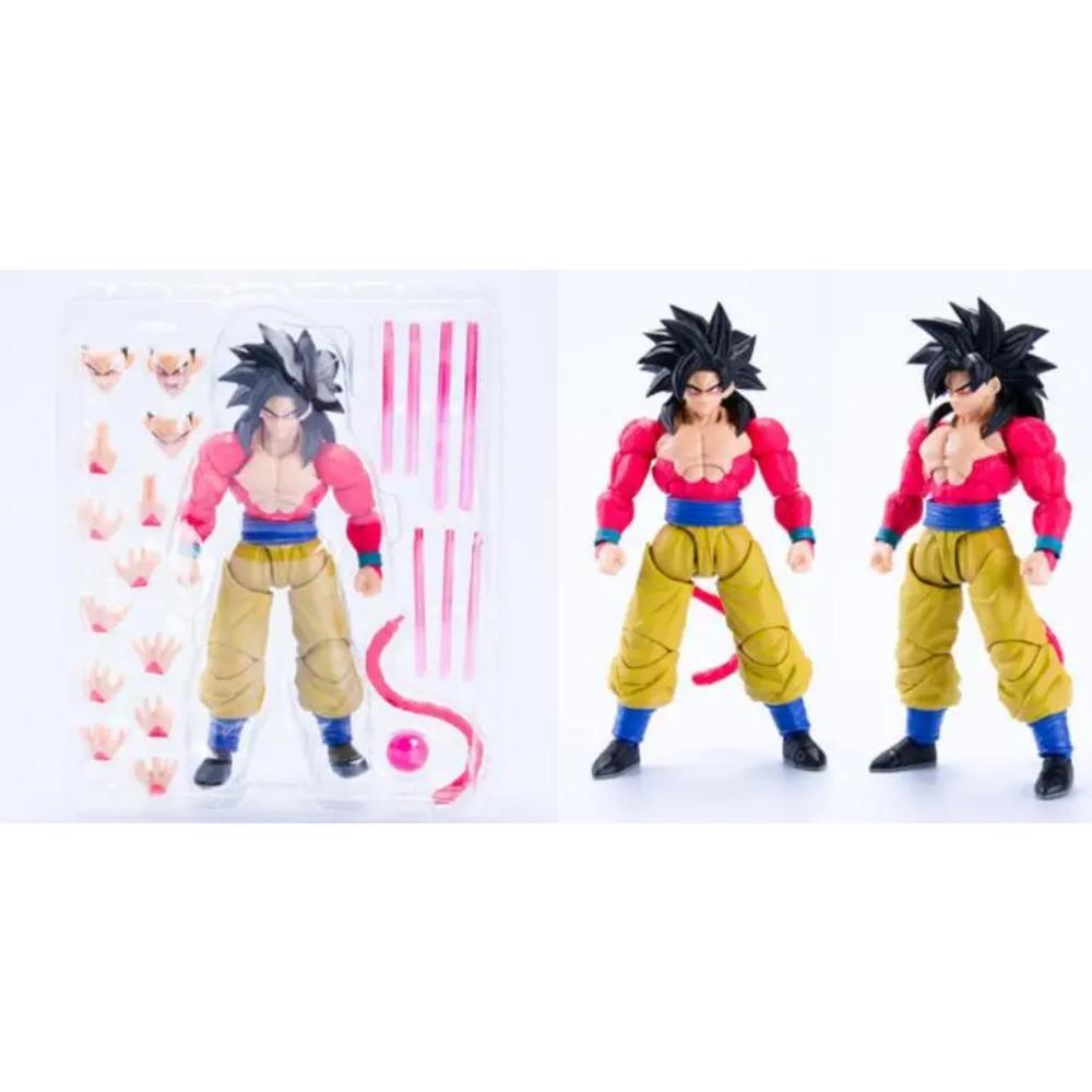 SHF Dragon Ball GT Супер Сайян 4 Сон Гоку Подвижная ПВХ Фигурка Действия Коллекционные Игрушки 16см