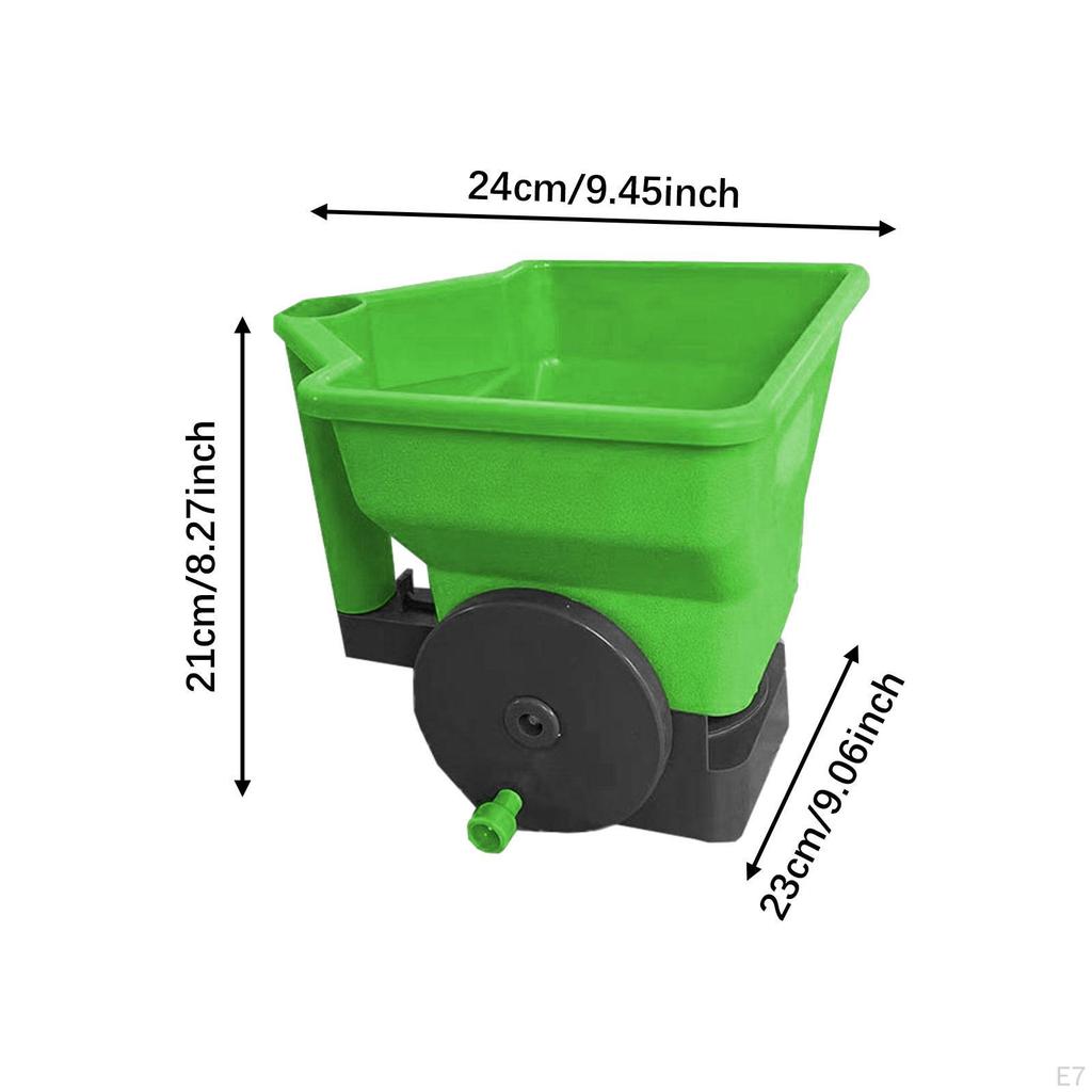 Handheld Spreader Dispenser Large Capacity Supplies DIY Crank Handle Planter Tool Adjustable for