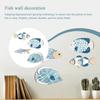 4pcs Wooden Tropical Fish Wall Decoration Vintage Ocean Animal Ornaments  Kids Room Decor