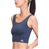 Adidas Solid Color Seamless Ribbed Wide Strap Sports Bra Women Underwear Dark-Green 4A2H34-709
