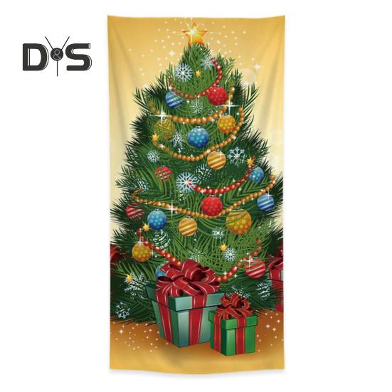 Рождественская накладка на дверь Санта-Клаус/Рождественская елка/Снеговик, подвесной баннер на дверь, декор для украшения входной двери