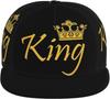 Кепки с надписью King Matching для пар, регулируемая бейсболка, snapback на День святого Валентина, бейсбольные кепки для женщин и мужчин