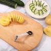 Ручная спиральная овощерезка Огурец Морковь Картофель Овощной спиральный нож Нержавеющая сталь Ручные кухонные принадлежности