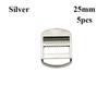 5pcs 3 Colors Slider Adjust Buckles Metal Bag Garment Metal Ladder Lock  DIY Backpack Straps