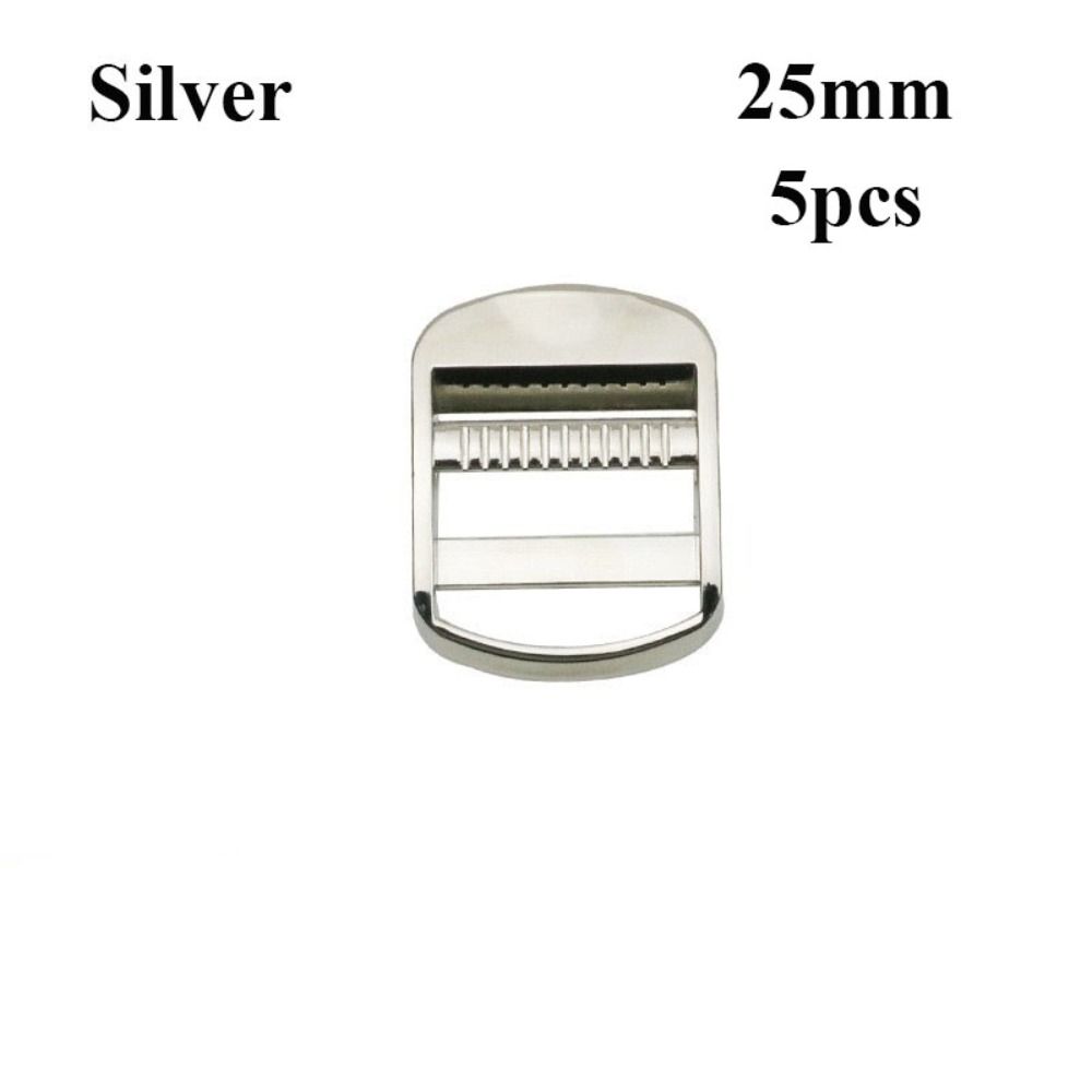 5pcs 3 Colors Slider Adjust Buckles Metal Bag Garment Metal Ladder Lock DIY Backpack Straps
