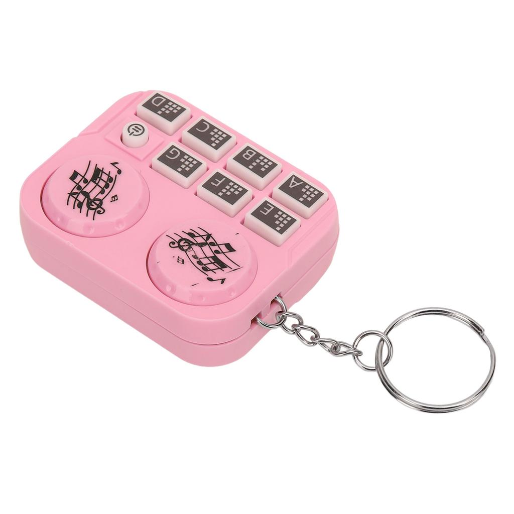 Мини-брелок с разноцветными огнями, проигрыватель дисков DJ, дизайн, автоматическое воспроизведение и режим самонажатия, портативный DJ