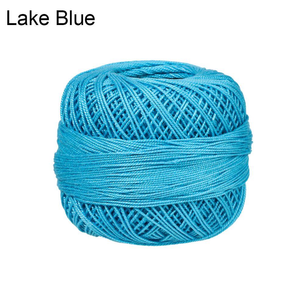 Легкая пряжа из чистого хлопка с кружевом для вязания крючком и спицами - Доступно несколько цветов