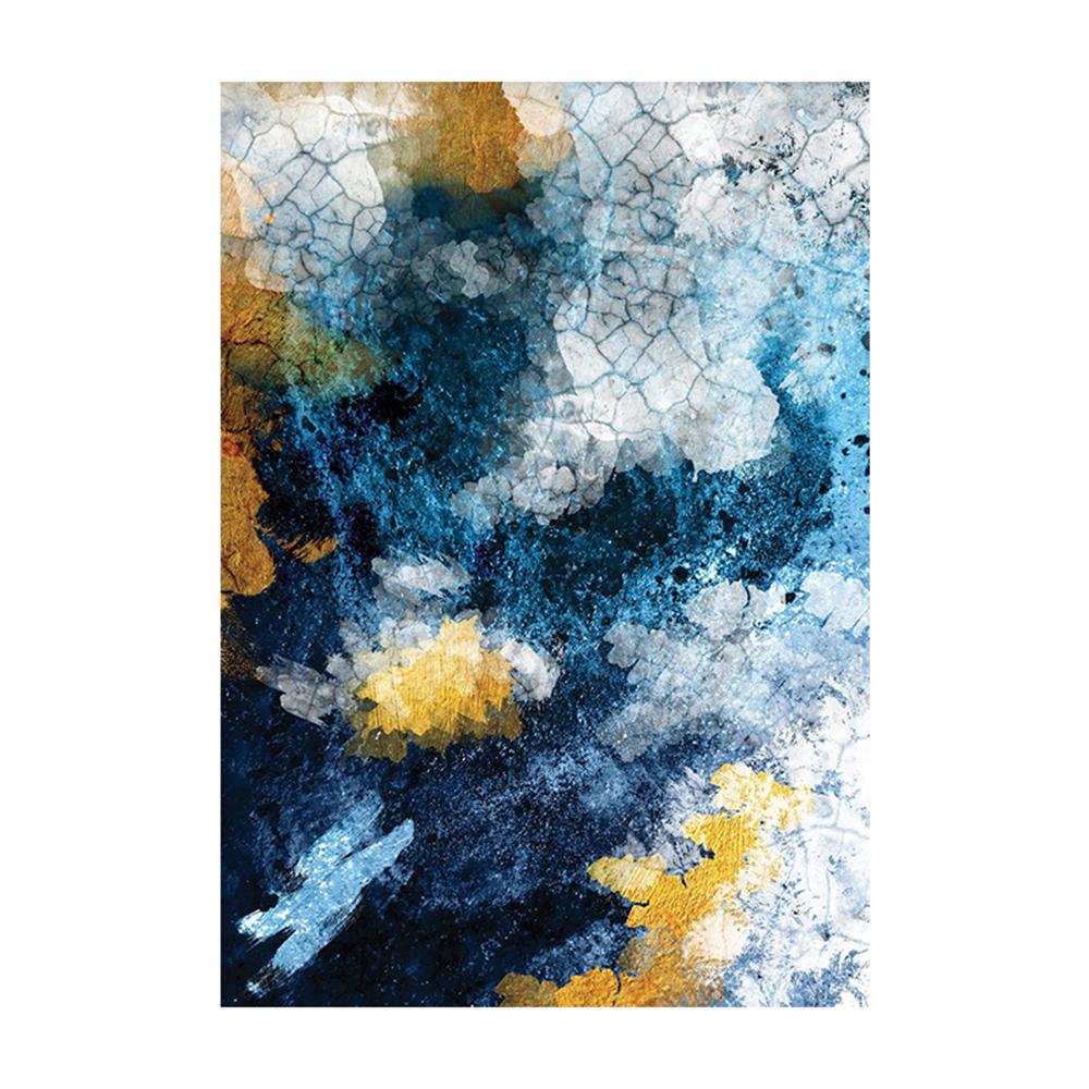 Современная абстрактная мраморная картина розового золота, роскошная настенная художественная печать, розовый, синий, черный холст, постер для гостиной, домашний декор, Cuadros