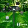 Solar Ultrasonic Mouse Repeller Waterproof Animal Repeller Outdoor Patio Lawn Dog and Wolf Repeller