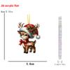 Hanging Car Christmas Accessories Acrylic Material Festive Decoration Vehicle