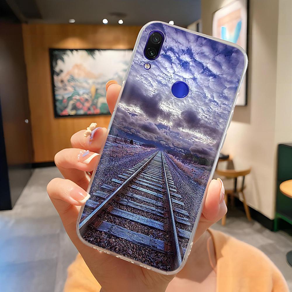 Мягкий чехол для Xiaomi Redmi Note 7 Чехол Цветы Мягкий ТПУ Силиконовый Чехлы для Телефона на Redmi Note7 Pro Защитная Задняя Крышка Fundas