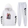 Mens Oversized Hooded Sweatshirt Set With Side Pockets Streetwear Style Cotton Blend Warm Winter Outfit