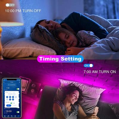 Bluetooth светодиодная лента Smart SMD 5050 Управление через приложение и пульт ДУ Гибкая лента Диодная лампа Лента Подсветка для ТВ Игровая комната Домашний декор