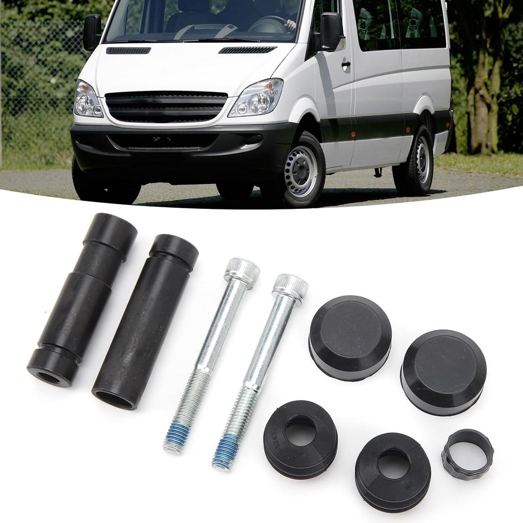 Front Brake Caliper Slider Pin Kit BCF1499A 113 1499X CKT1072 Brake Caliper Slider Pin Set Replacement for Benz Sprinter (906) NCV3 2006 to 2018