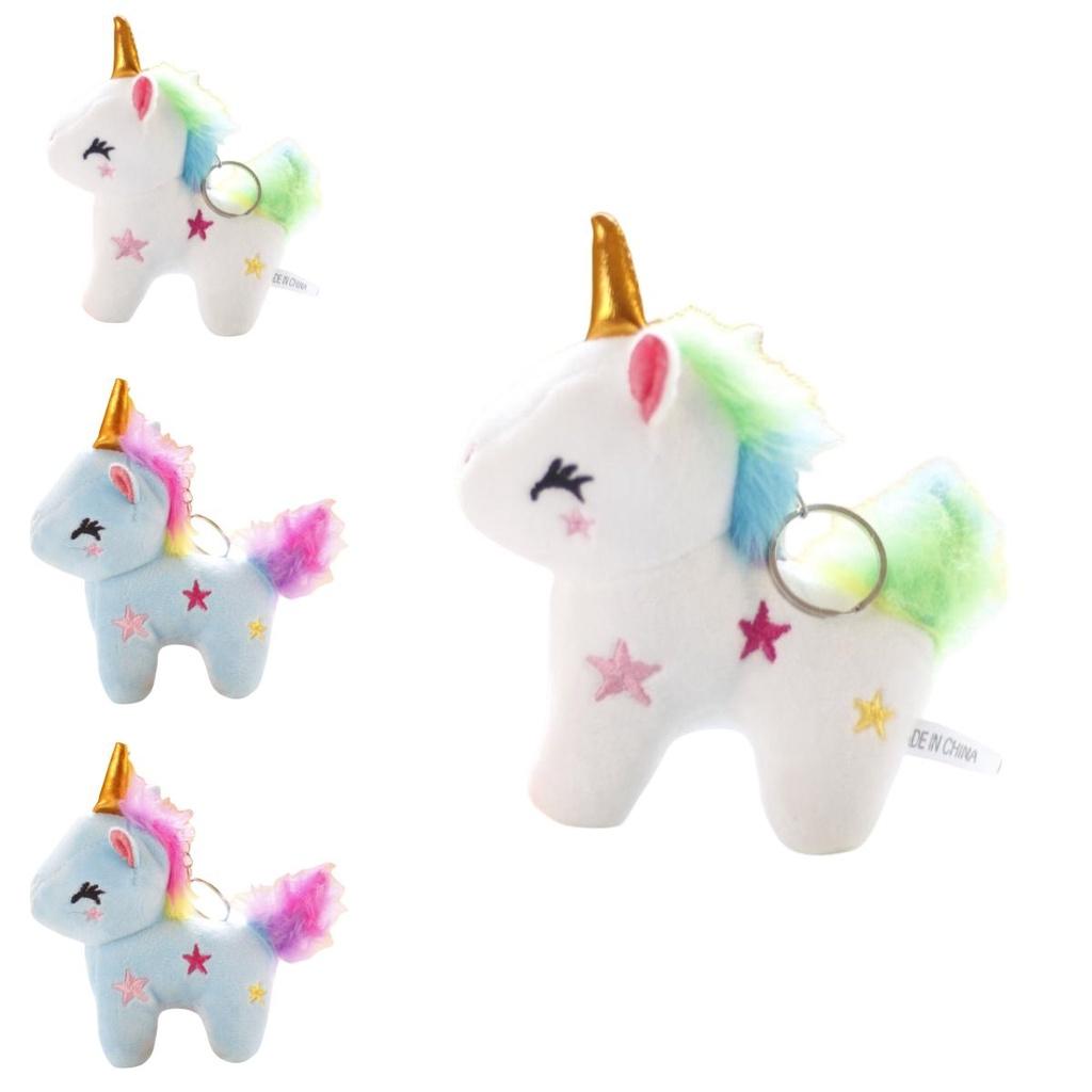 Милый плюшевый брелок в виде радужного единорога оптом, подвеска в виде мягкой игрушки для сумок для девочек