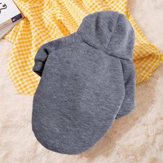 Толстовка для домашних животных, весна-осень-зима, мягкая, толстая, уютная, однотонная, двуногий, средний, большой свитер для собак, одежда, товары для домашних животных