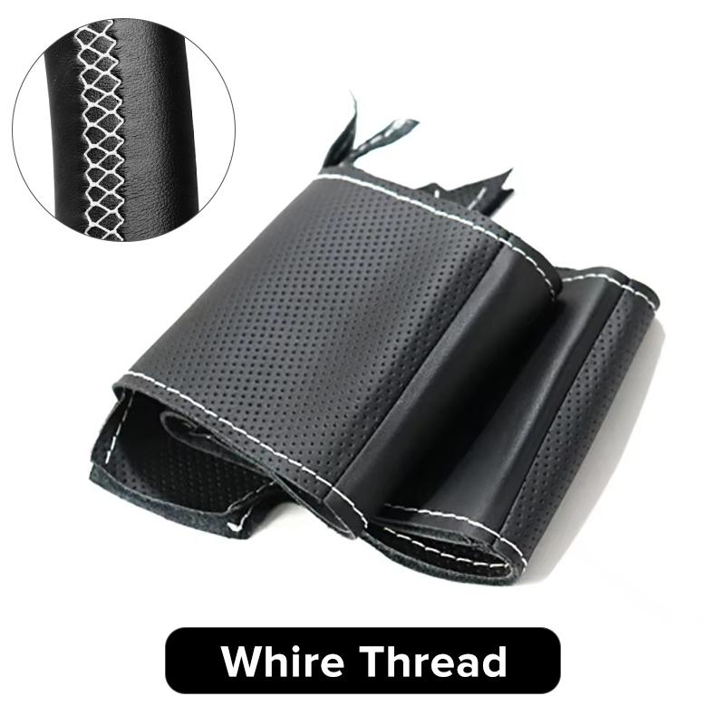 VZH5 Car Steering Wheel Cover Anti-slip Artificial Leather For Honda Fit City Jazz 2014 2015 HRV HR-V 2016 Vezel Car Accessories