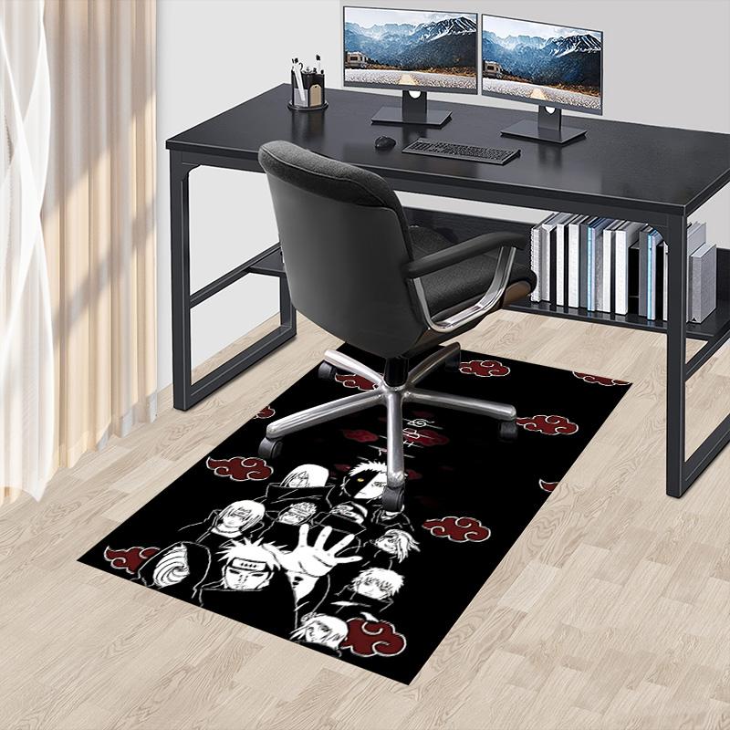 1pc Naruto Akatsuki Members Carpet for Playroom Bedroom Living Room Sofa Home Decor,kids Game Area Rug Non-slip Floor Mat Y723107
