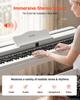 VEVOR Digital Piano 88 Keys Semi Weighted Keyboard with Stand Speaker White, for Beginners, 128 Tones, 128 Rhythms, Full Size Electric Piano